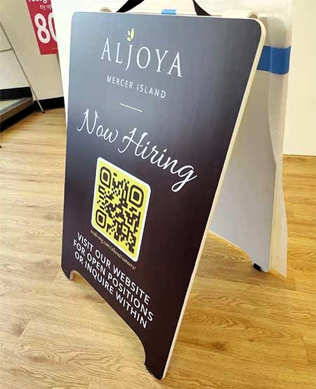 Custom sidewalk signs